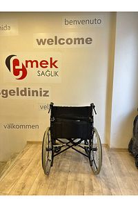 Marka Manuel Katlanabilir Refakatçi Hasta Yaşlı Engelli Transfer Tekerlekli Sandalyesi ürün fotoğrafı