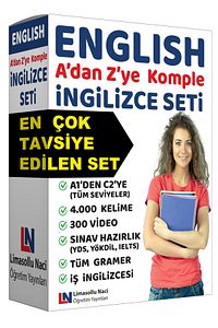 Komple Ingilizce Eğitim Seti, Ingilizce Kitap, Gramer 4000 Kelime 300 Video, Yds, Yökdil, Toefl, Lgs ürün fotoğrafı