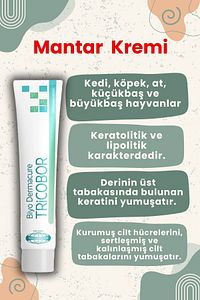 Tricobor Kedi Ve Köpekler Için Mantar Kremi Deri Kremi 80 gr X 1 Adet ürün fotoğrafı