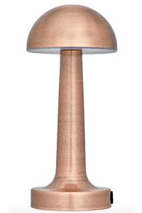 Ct-8429 Dokunmatik Mantar Masa Lambası 3 Işık Renkli Şarjlı Masa Lambası Metal Ürün Rose Gold ürün fotoğrafı