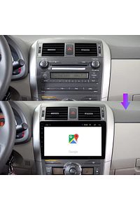 Toyota Corolla 2006-2013 Android 12 Multimedya Carplay 2/32gb 9 Inc Hd Ips Ekran Park Kamera Hediye ürün fotoğrafı