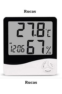 Termometre Isı Nem Saat Alarm Mini Dijital Termometre Nem Ölçer Oda Sıcaklığı Iç Mekan Lcd ürün fotoğrafı