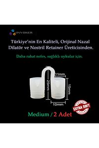 Horlama Önleyici Burun Içi Silikon Apne Aparatı Nostril Steril Taşıma Kutulu - Medıum 2 Adet ürün fotoğrafı
