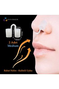 Horlama Önleyici Burun Içi Silikon Apne Aparatı Nostril Steril Taşıma Kutulu - Medıum 2 Adet ürün fotoğrafı