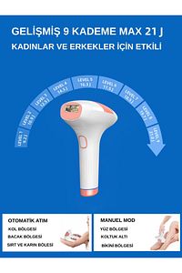 Xmia Ipl Lazer Epilasyon Cihazı 999.999 Atım 9 Kademe Ultra Güçlü ürün fotoğrafı