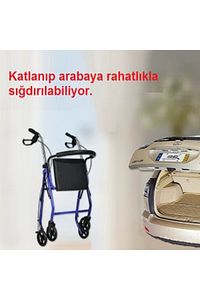 Rolatör 4 Tekerlekli Yürüteç 130 Kg Taşıma Kapasiteli ürün fotoğrafı