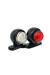 Mini Takoz Tek Ledli Kırmızı-beyaz 12v-24v ürün fotoğrafı