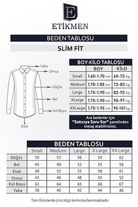 Kına Yeşili Kare Düğmeli Slimfit Erkek Gömlek ürün fotoğrafı