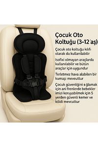 Bebek - Çoçuk Oto Koltuğu 3-12 Yaş Çoçuk Oto Koltuğu Emniyet Kemeri ürün fotoğrafı