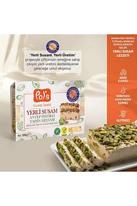 Yerli Susam Serisi Antep Fıstıklı Tahin Helvası 300 g ürün fotoğrafı
