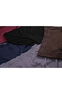 Kadın Külot Büyük Beden 5 Li Paket Likralı Bordo ürün fotoğrafı