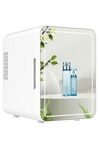 Mio 212 4l Led Işıklı Kozmetik Makyaj Sıcak Ve Soğuk Ayarlı Taşınabilir Mini Dolap-beyaz ürün fotoğrafı