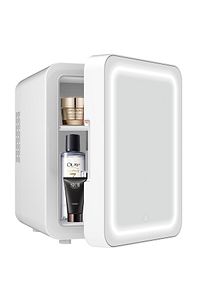 Mio 212 4l Led Işıklı Kozmetik Makyaj Sıcak Ve Soğuk Ayarlı Taşınabilir Mini Dolap-beyaz ürün fotoğrafı