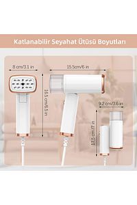 Mio X20sm 18gr/dk Taşınabilir Paslanmaz Çelik Taban Güçlü Buharlı Kırışık Giderici Ütü ürün fotoğrafı