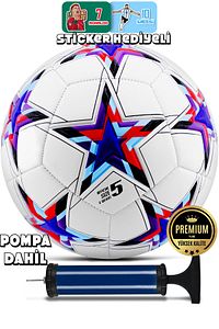 Pro Futbol Topu 2025 Maestro Şampiyonlar Ligi Pompalı Sert Zemin Halı Saha Futbol Topu No:5 Mavi ürün fotoğrafı