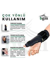 Örme Baş Parmak Ateli Destekli El Bilek Splinti Yüksek Kalite Örme Tespit Ateli ürün fotoğrafı