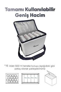 Pf15 Kamp&piknik Katlanır Soğutucu Termal Çanta, Elektriksiz&buzsuz 15 Litre 16 Saat Soğuk Tutma ürün fotoğrafı