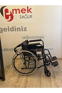 Marka Katlanabilir Refagatçi Frenli Manuel Tekerlekli Sandalye1.kalite ürün fotoğrafı
