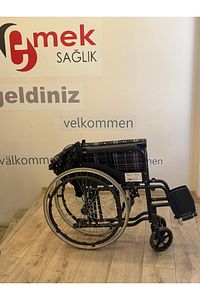 Marka Katlanabilir Refagatçi Frenli Manuel Tekerlekli Sandalye1.kalite ürün fotoğrafı