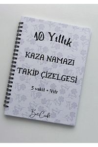 10 Yıllık Kaza Namazı Takip Çizelgesi ürün fotoğrafı