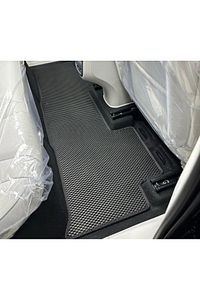 Togg T10x Eva Akıllı Yeni Nesil Oto Paspas Bagaj Havuzu Metal Topukluk Set Siyah/siyah Şerit ürün fotoğrafı