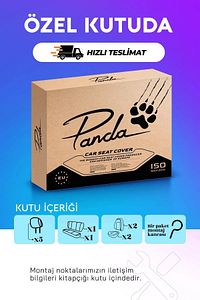Panda Florida Serisi Pike Kumaş Oto Koltuk Kılıfı - Tam Set ürün fotoğrafı