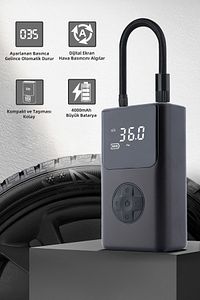 Mio 11 Plus 150psı 4000mah Taşınabilir Araç Hava Kompresörü, Araba Lastik Hava Pompası Powerbank ürün fotoğrafı