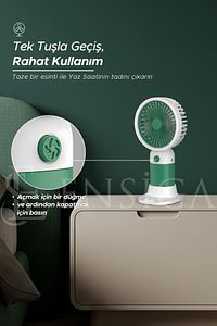Şarjlı Masa Ve El Fan Taşınabilir Şarjlı Edilebilir Mibfan ürün fotoğrafı