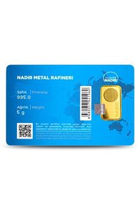 Nadir 5 gram Altın (995) 24 Ayar Külçe Altın ürün fotoğrafı