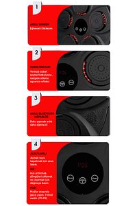 Akıllı Boks Egzersiz Aleti - Bluetoothlu Boks Makinesi  - Müzikli Boks Eğitim Tahtası ürün fotoğrafı