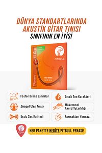 Gold Seri Akustik Gitar Takım Teli GAG 11-52 EL Extra Light Fosfor Bronz ürün fotoğrafı