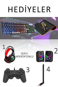 N290 (GTA 5) I5-3470,16gb Ram,500gb Hdd,256gb Ssd,4gb Gt740,24''curved Oyuncu Masaüstü Bilgisayar ürün fotoğrafı