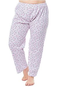 Tek Alt Pijama Çiçek Desenli Jumbo Boy ürün fotoğrafı