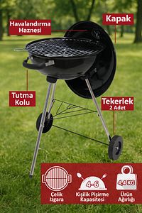 Eiger Kömürlü Mangal 44 Cm ürün fotoğrafı
