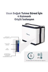 Pf15 Kamp&piknik Katlanır Soğutucu Termal Çanta, Elektriksiz&buzsuz 15 Litre 16 Saat Soğuk Tutma ürün fotoğrafı