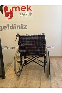 Marka Katlanabilir Refagatçi Frenli Manuel Tekerlekli Sandalye1.kalite ürün fotoğrafı