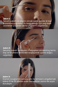 Kaş Kirpik Güçlendirici Serum 3ml – Su Bazlı Besleyici Dolgunlaştırıcı Vegan (%1 BİOTİN- %1 PEPTİT) ürün fotoğrafı