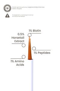 Kaş Kirpik Güçlendirici Serum 3ml – Su Bazlı Besleyici Dolgunlaştırıcı Vegan (%1 BİOTİN- %1 PEPTİT) ürün fotoğrafı