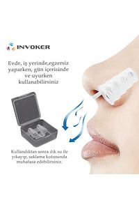 Horlama Önleyici Nazal Dilatör Burun Içi Silikon Apne Aparatı Nostril Burun Açıcı Silikon 4 Adet ürün fotoğrafı