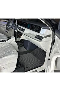 Togg T10x Eva Akıllı Yeni Nesil Oto Paspas Bagaj Havuzu Metal Topukluk Set Siyah/siyah Şerit ürün fotoğrafı