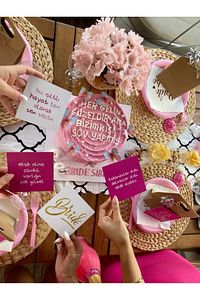 Bekarlığa Veda Partisi Motto 12 Adet Eğlenceli Kartlar Bride To Be Gelin ürün fotoğrafı