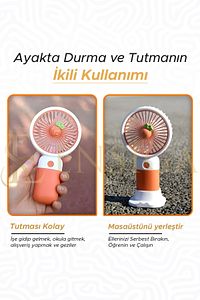 Şarjlı Masa Ve El Fan Taşınabilir Şarjlı Edilebilir Mibfan ürün fotoğrafı