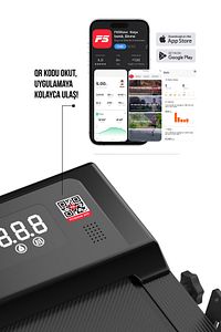 W-fit Bluetoothlu Uygulamalı Uzaktan Kumandalı Koşu Bandı 10 Km Hız ( Yenilenmiş Tasarım ) ürün fotoğrafı