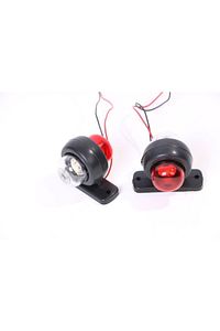 Mini Takoz Tek Ledli Kırmızı-beyaz 12v-24v ürün fotoğrafı