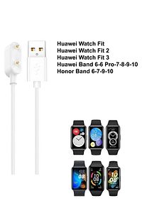 Huawei Watch Fit/fit 2/fit 3 - Huawei Band 6/6 Pro/7/8/9/10, Honor Band 6/7/9/10 Şarj Kablosu ürün fotoğrafı