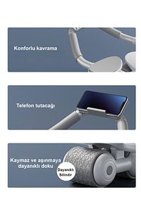 Dijital Ekranlı Çek Bırak - Dirsek Destekli Mekik Aleti - Karın Egzersiz Aleti ürün fotoğrafı