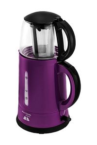 Teaplus Cam Demlikli Elektrikli Çay Makinesi Mor ürün fotoğrafı