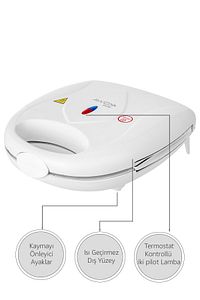 Sole Seramik Tost Makinesi Mini Tost Makinesi ürün fotoğrafı