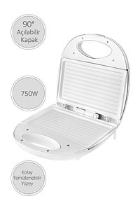 Sole Seramik Tost Makinesi Mini Tost Makinesi ürün fotoğrafı