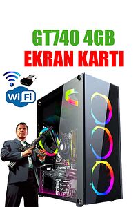 N290 (GTA 5) I5-3470,16gb Ram,500gb Hdd,256gb Ssd,4gb Gt740,24''curved Oyuncu Masaüstü Bilgisayar ürün fotoğrafı